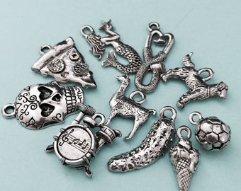 Add on charm, Charm add on, animal charm, food charm, music charm, sport charms, nautical charm, state charms