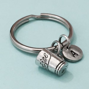Coffee cup keychain, coffee cup charm, cup keychain, personalized keychain, initial keychain, customized, monogram