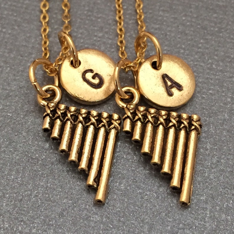 Best friend necklace friendship sister monogram personalized saxophone necklace musical instrument necklace initial bff necklace Best friend necklace friendship sister monogram personalized saxophone necklace musical instrument necklace initial bff necklace