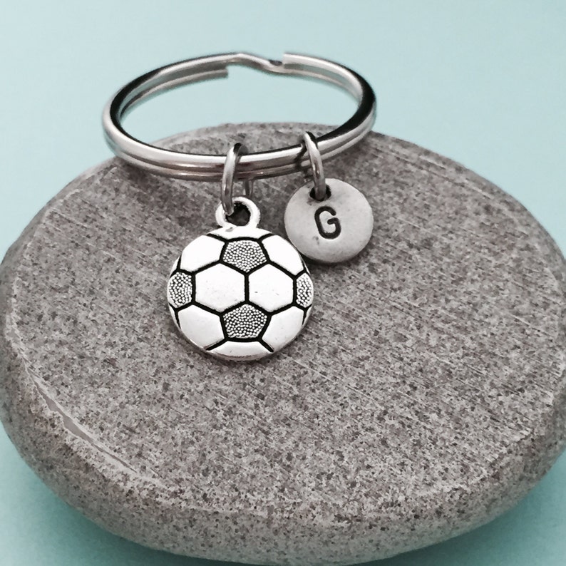 Soccer Ball Keychain Soccer Ball Charm Sports Keychain Etsy
