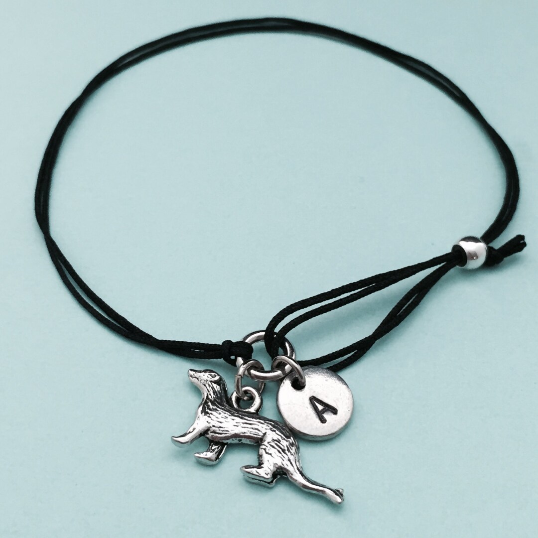 Ferret Cord Bracelet Ferret Charm Bracelet Adjustable Etsy
