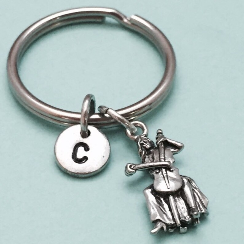 Cello Player Keychain, Cello Player Charm, Music Keychain, Personalized ...