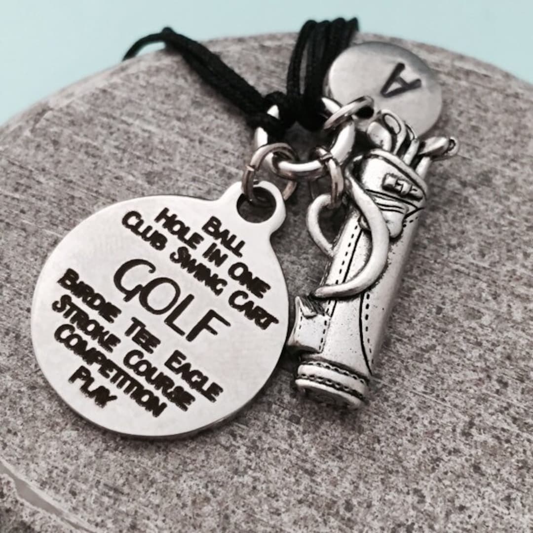 Golf Cord Bracelet, Golf Charm Bracelet, Adjustable Bracelet, Charm