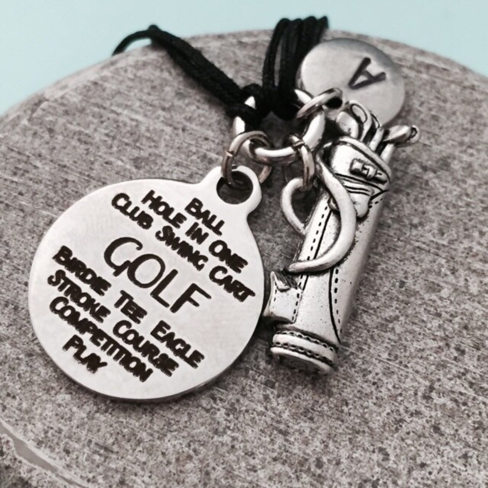 Golf cord bracelet golf charm bracelet adjustable bracelet Etsy