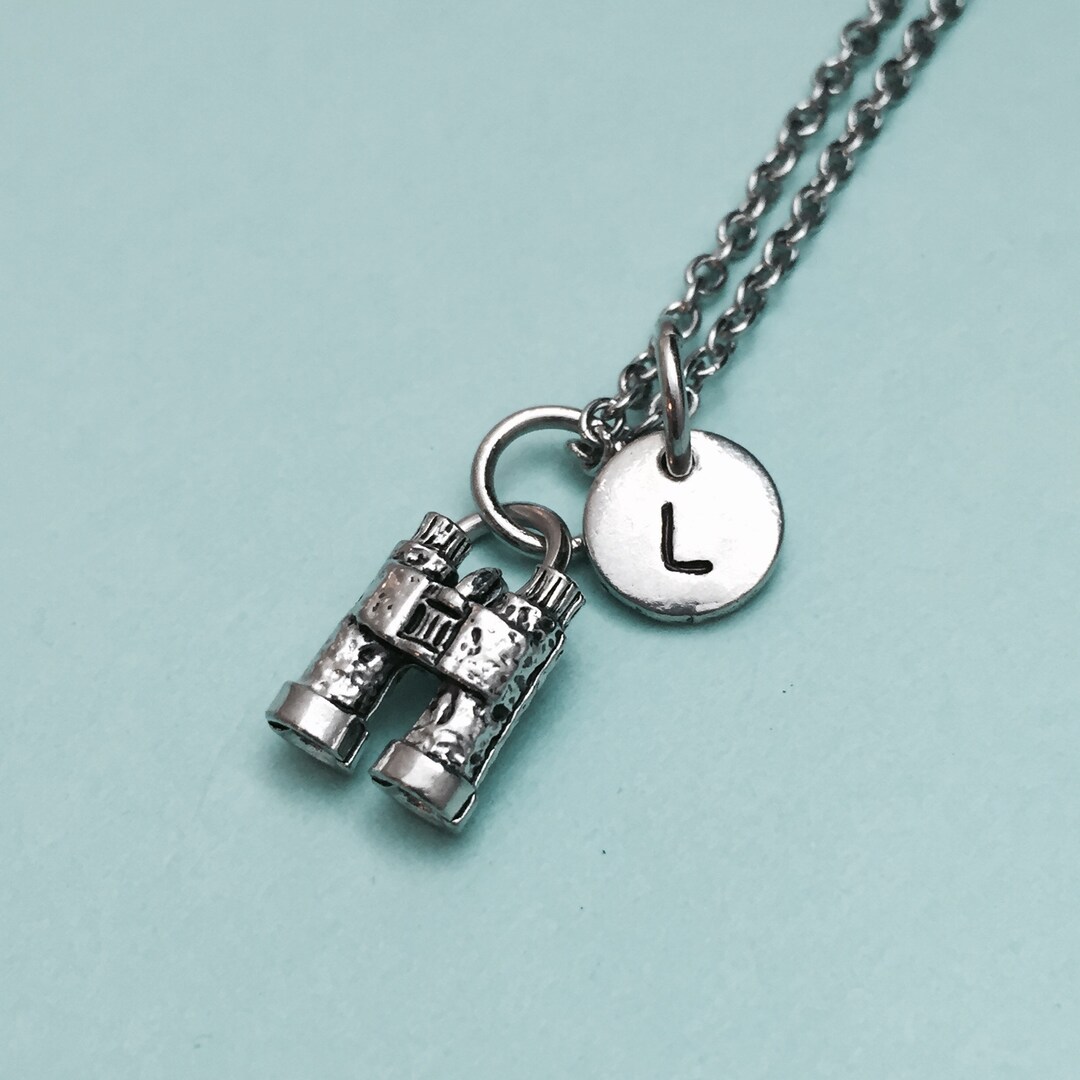 Binocular Necklace Binocular Charm Hunting Necklace Etsy