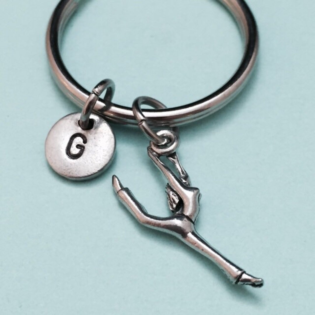 Dancer Keychain, Dancer Charm, Sport Keychain, Personalized Keychain ...