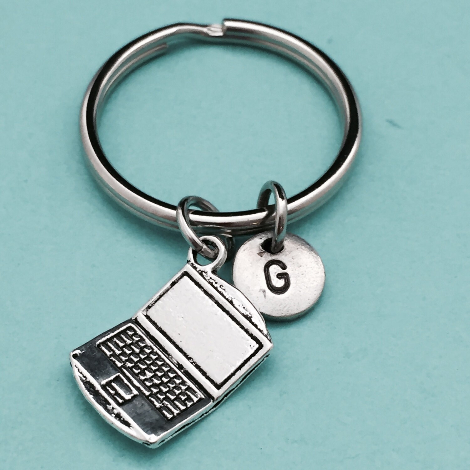 Laptop keychain laptop charm computer keychain personalized Etsy