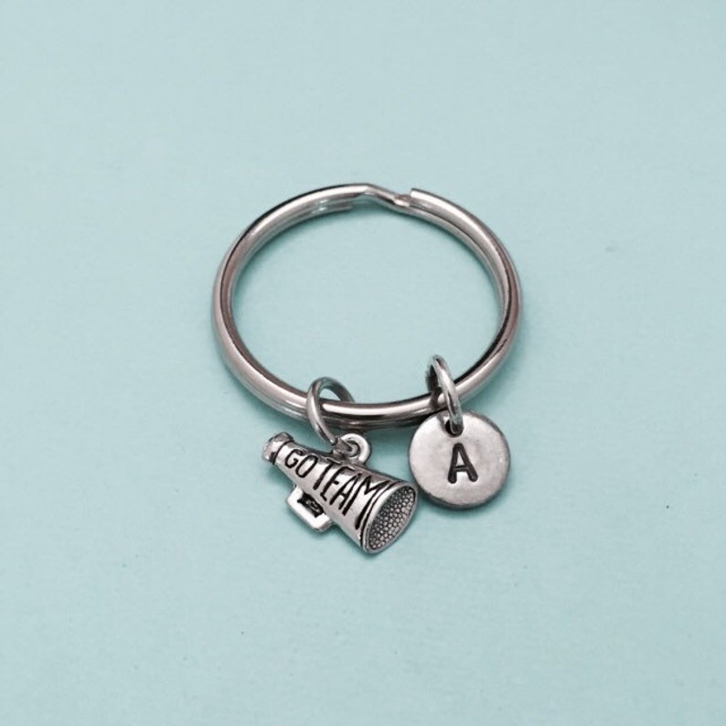 Megaphone Keychain Megaphone Charm Cheerleading Keychain Etsy