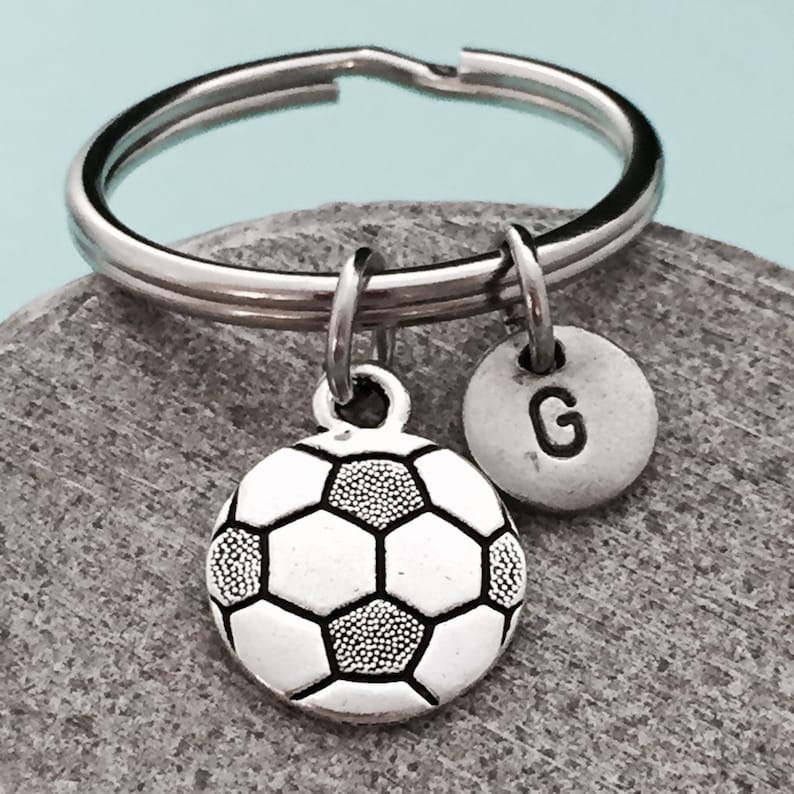 Soccer Ball Keychain Soccer Ball Charm Sports Keychain Etsy