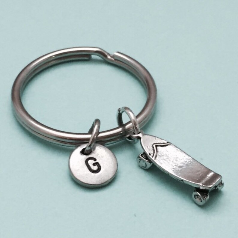Skateboard Keychain Skateboard Charm Skateboarding Keychain Etsy UK