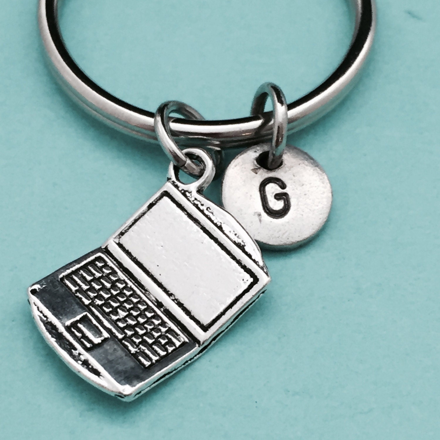 Laptop keychain laptop charm computer keychain personalized Etsy