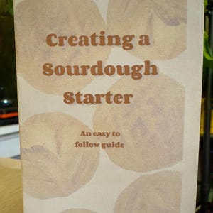 Sourdough Starter Instructional Zine - A simple guide to making a sourdough starter