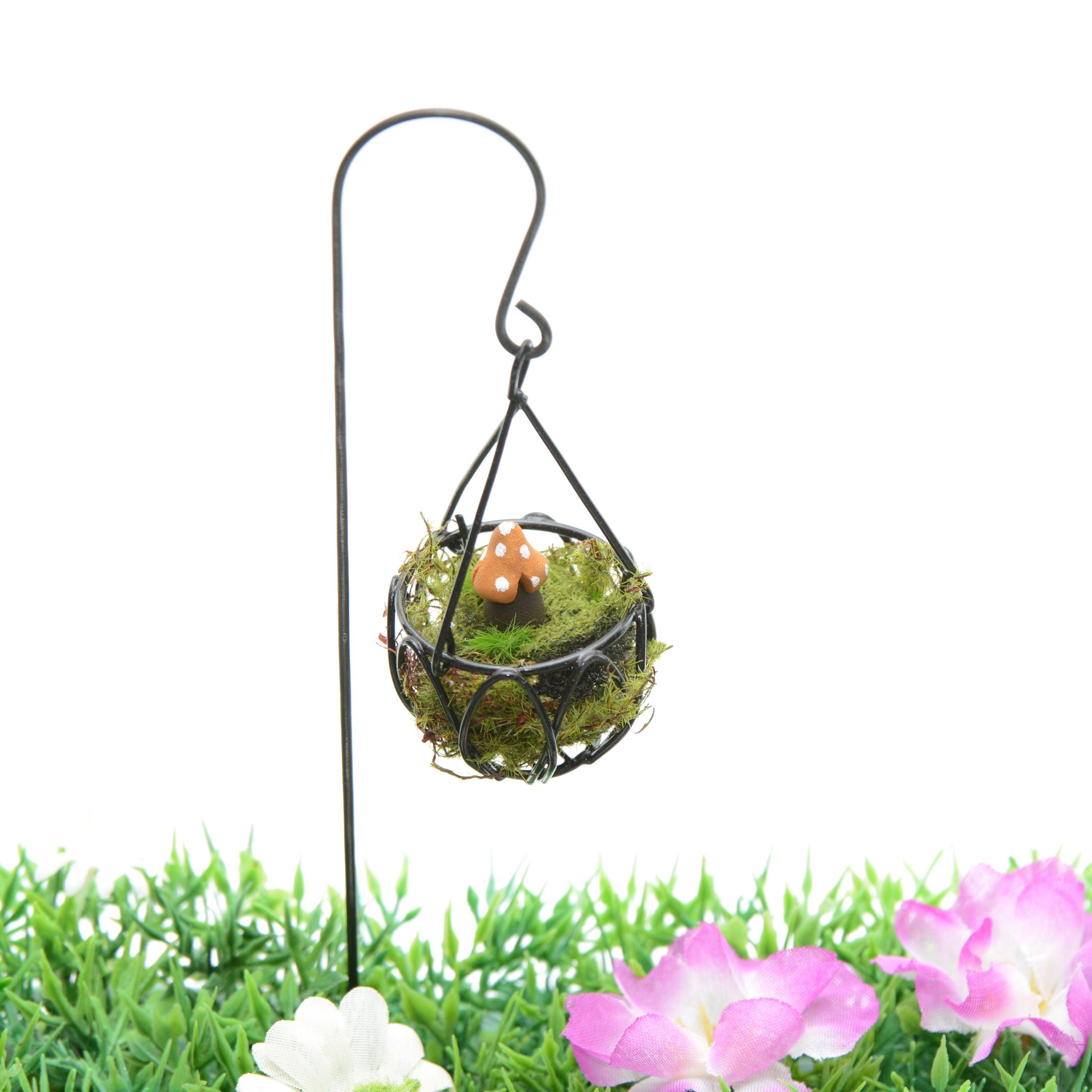 Fairy Garden Mini Hanging Basket Fairy Garden Accessory Etsy Australia