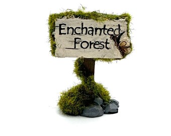 Miniature Enchanted Forest Sign