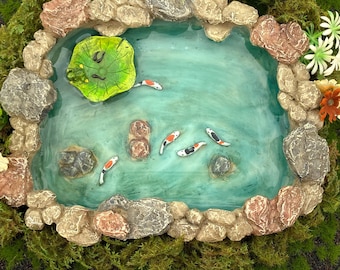 Fairy Garden Pond With Lilly Pad