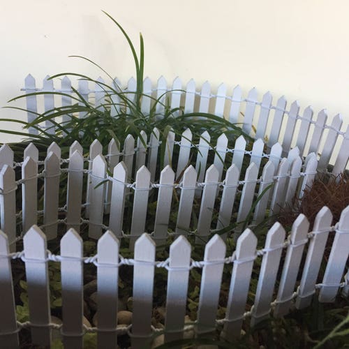 Fairy Garden Picket Fence Fairy Garden Accessory Etsy