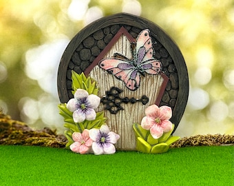 Spring Butterfly Fairy Door