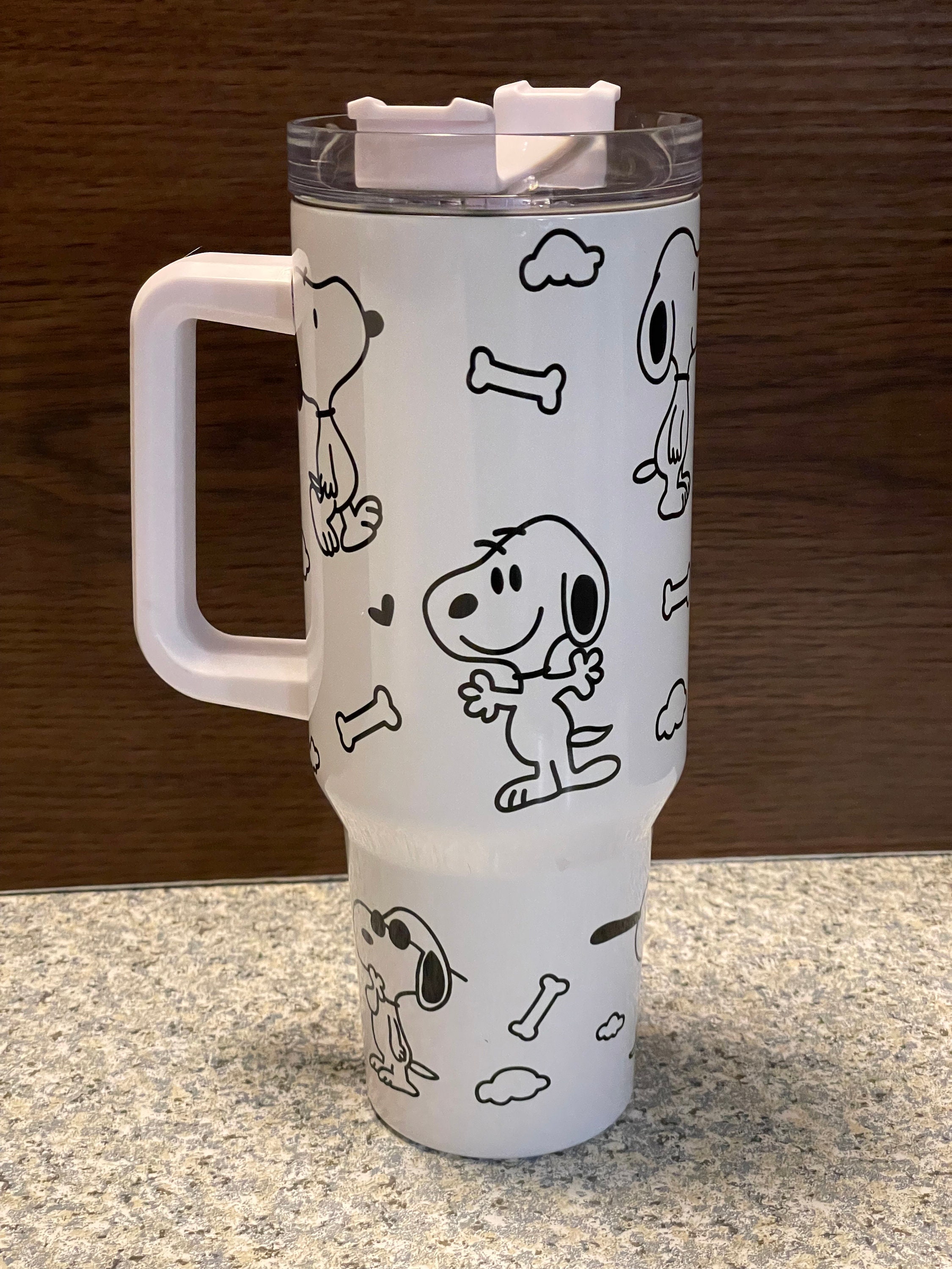 Snoopy Tumbler Cup Peanuts Car Office Straw Mugs Thermos Bottle Kawaii  Water Bottle Tumbler Thermos Mug Stainless Steel Tumbler