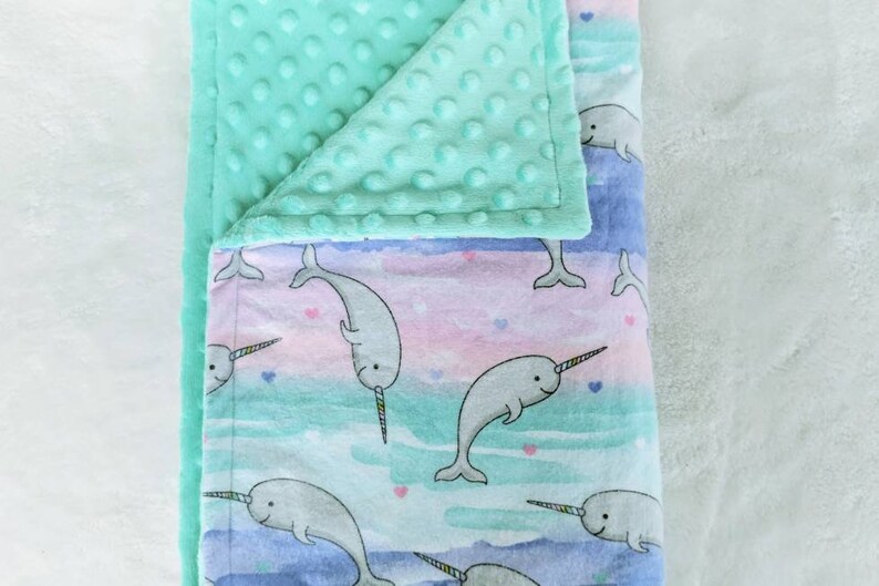 narwhal baby blanket