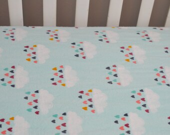 heart crib bedding