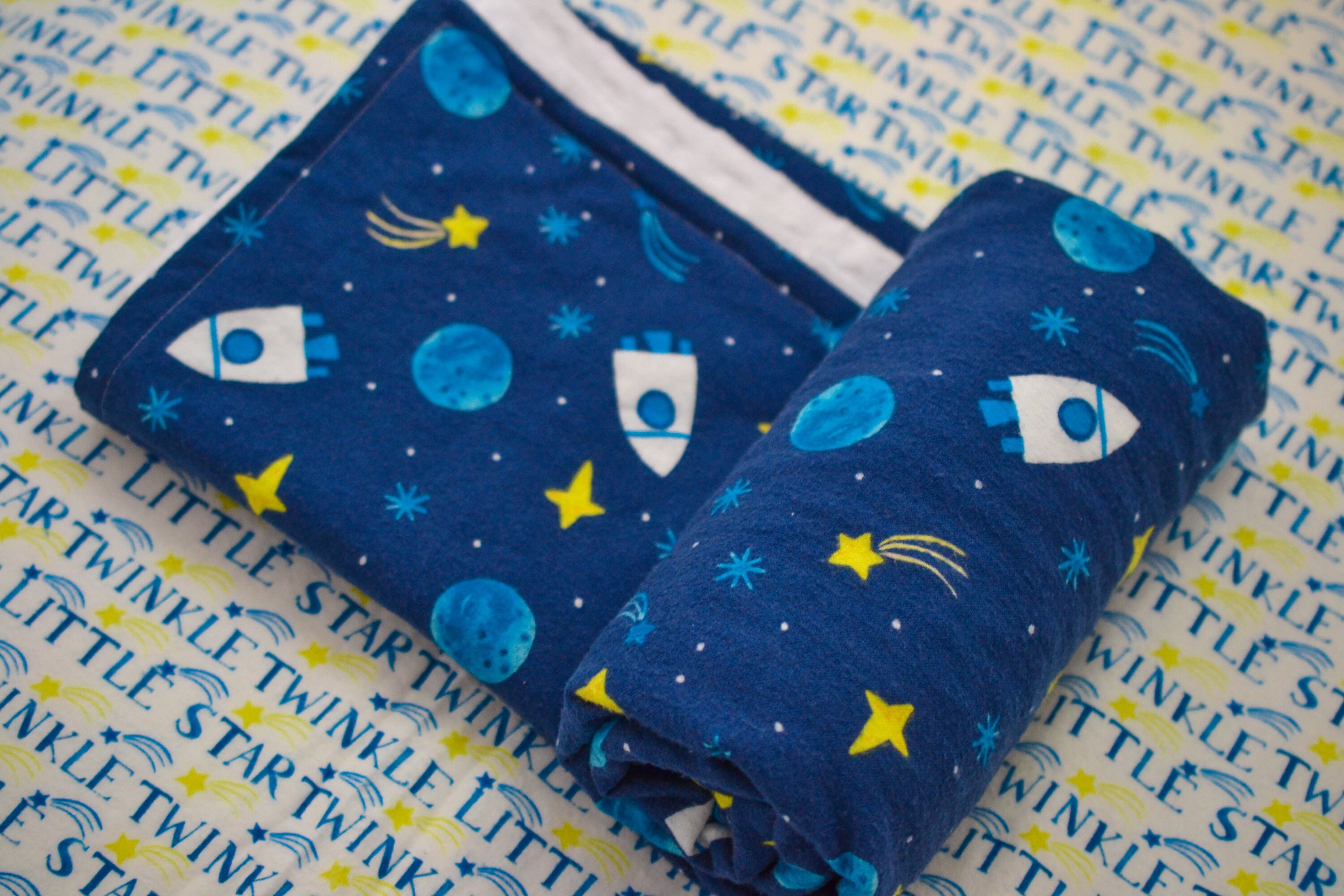 outer space baby bedding