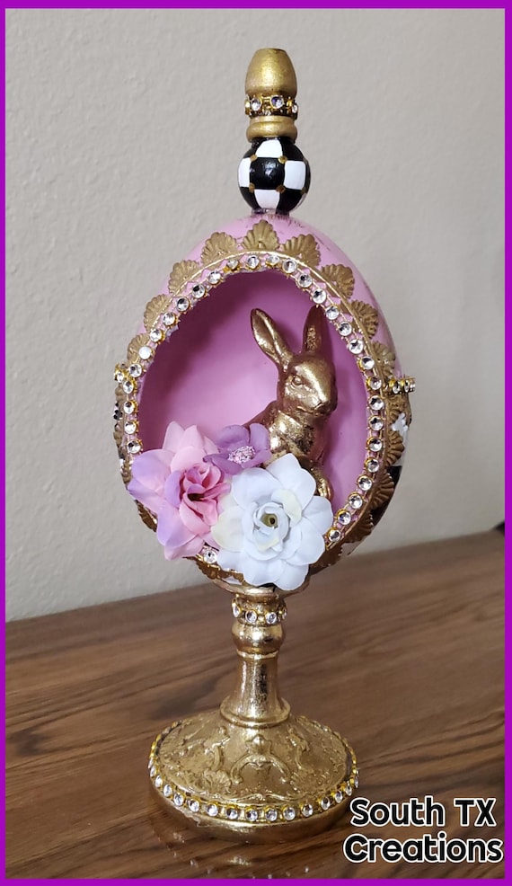 Vintage Style Easter Decor, Easter Egg, Easter Diorama, Easter Centerpiece, Easter Decor Easter Egg Diorama, Bunny Diorama Bunny Centerpiece