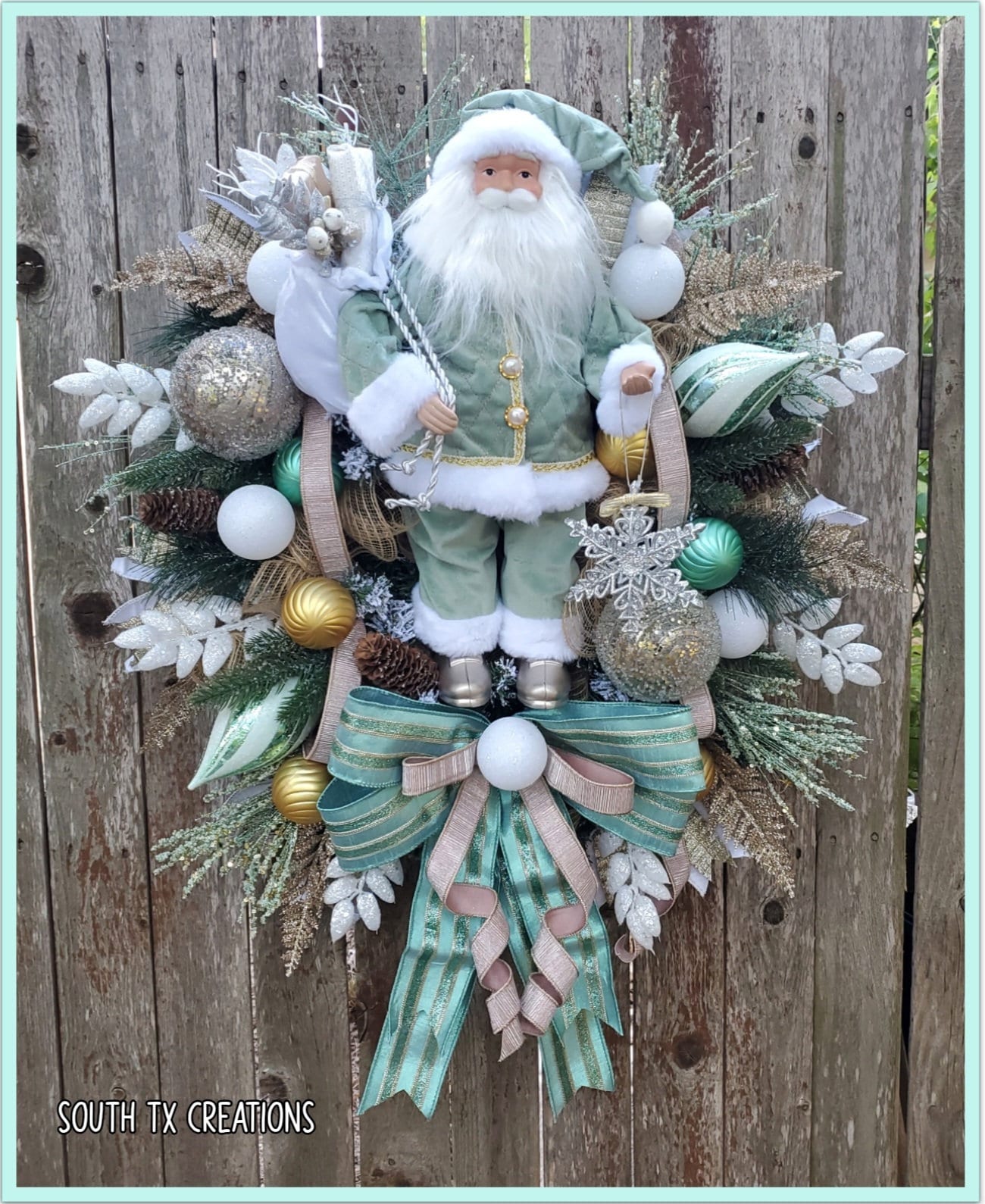 Santa wreath cheap