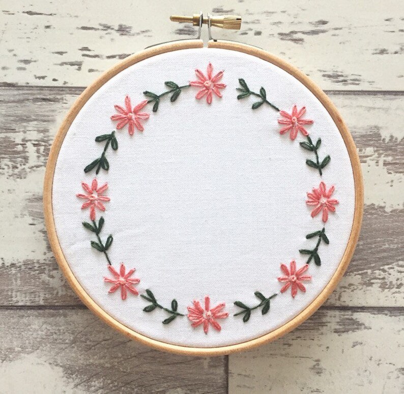 Custom Embroidery Hoop 6 Personalised Embroidery Wall Etsy