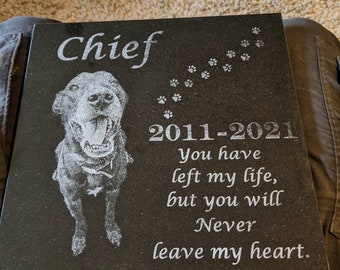 Personalized pet memorial stone, dog,cat. Headstone, monument, gravestone