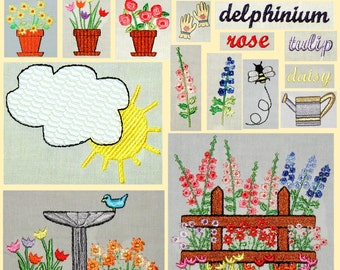 In the Garden Machine Embroidery Designs