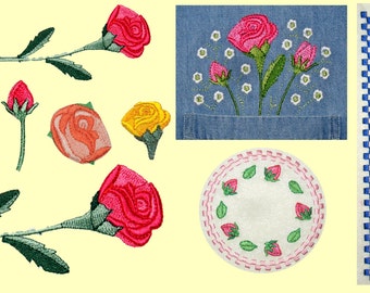 Coming Up Roses!  Machine Embroidery Designs