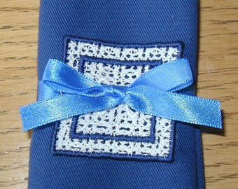 Geometric Lace Napkin Rings Machine Embroidery Designs
