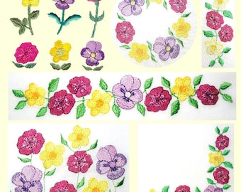 Wildflower Collection Machine Embroidery Designs