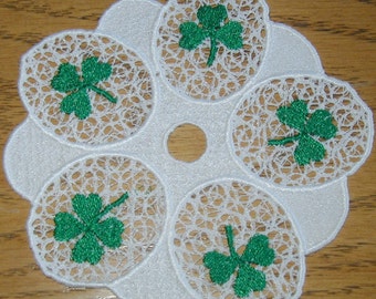 Shamrock Lace Machine Embroidery Designs