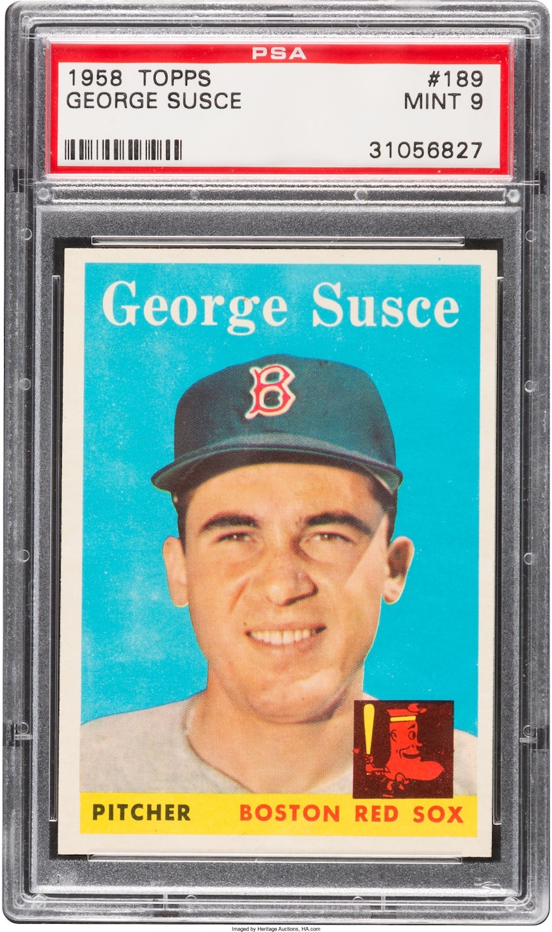 1958 Topps Susce PSA 9 Baseball Card 189 Population 5 Etsy