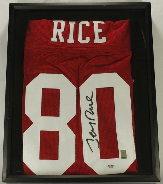 framed jerry rice jersey