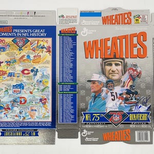 Walter Payton Signed NFL 75th Anniversary Wheaties Box Brand New #20/93 PSA/DNA
