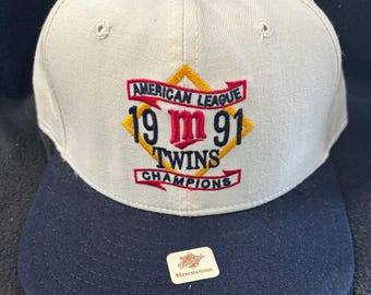 1991 Minnesota Twins New Era AL Championship World Series SnapBack Hat Brand New