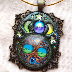 Tree of Life, Solstice, Celestial, Mystical, Amulet, Ornament, OR-65