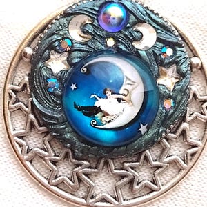 Celestial, Moon Goddess, Sassy, Stars, Modern, Pendant, PA-504