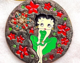 Betty Boop, Ornament, Christmas, Holiday, OR-45