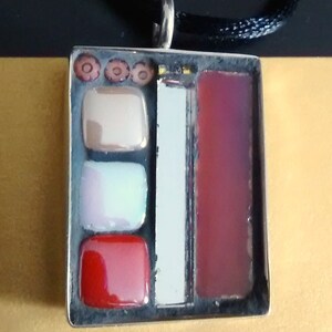 Valentine, Mosaic, Millefiori, Romantic, Pendant, P-108
