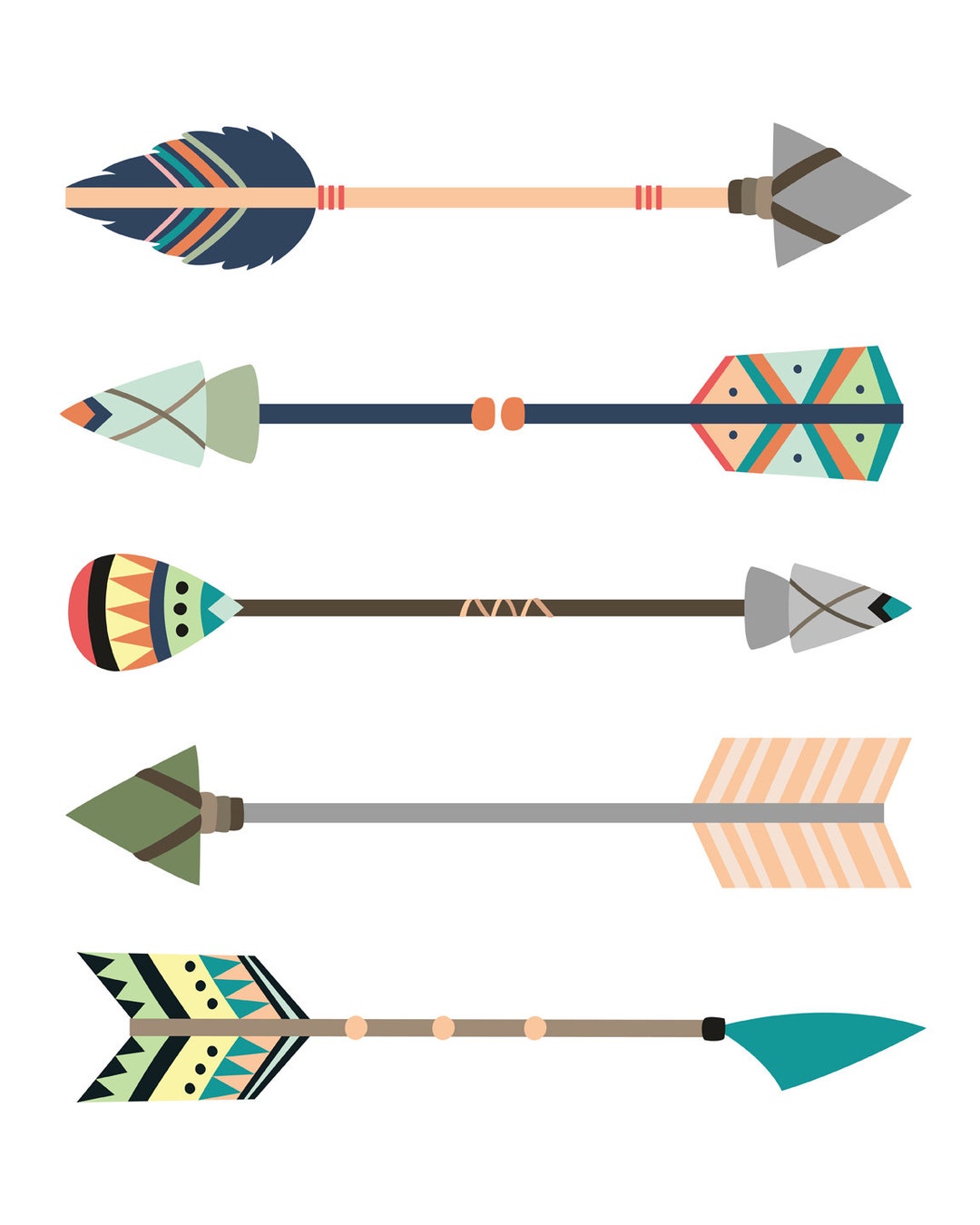 Tribal Themed Nursery - Tribal Arrows Print - Tribal Nursery - Wild and ...