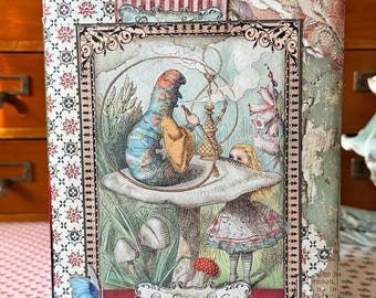 Vintage Style Alice in Wonderland Junk Journal – Handmade Journal