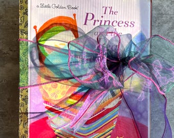 Princess and the Pea Junk Journal: Altered Little Golden Book Scrapbook