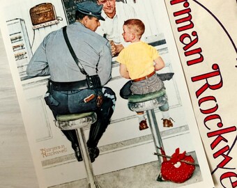 Norman Rockwell lithograph 8 piece set. 5x7 prints. Saturday Evening Post