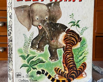 Repurposed Little Golden Book , The Saggy Baggy Elephant Junk Journal