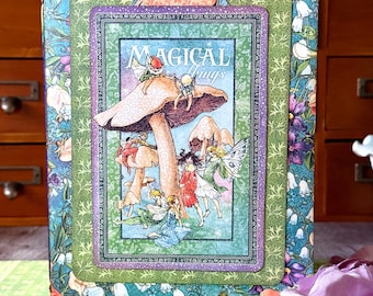 Whimsical Fairy Junk Journal, Handmade Fairy and Floral Journal