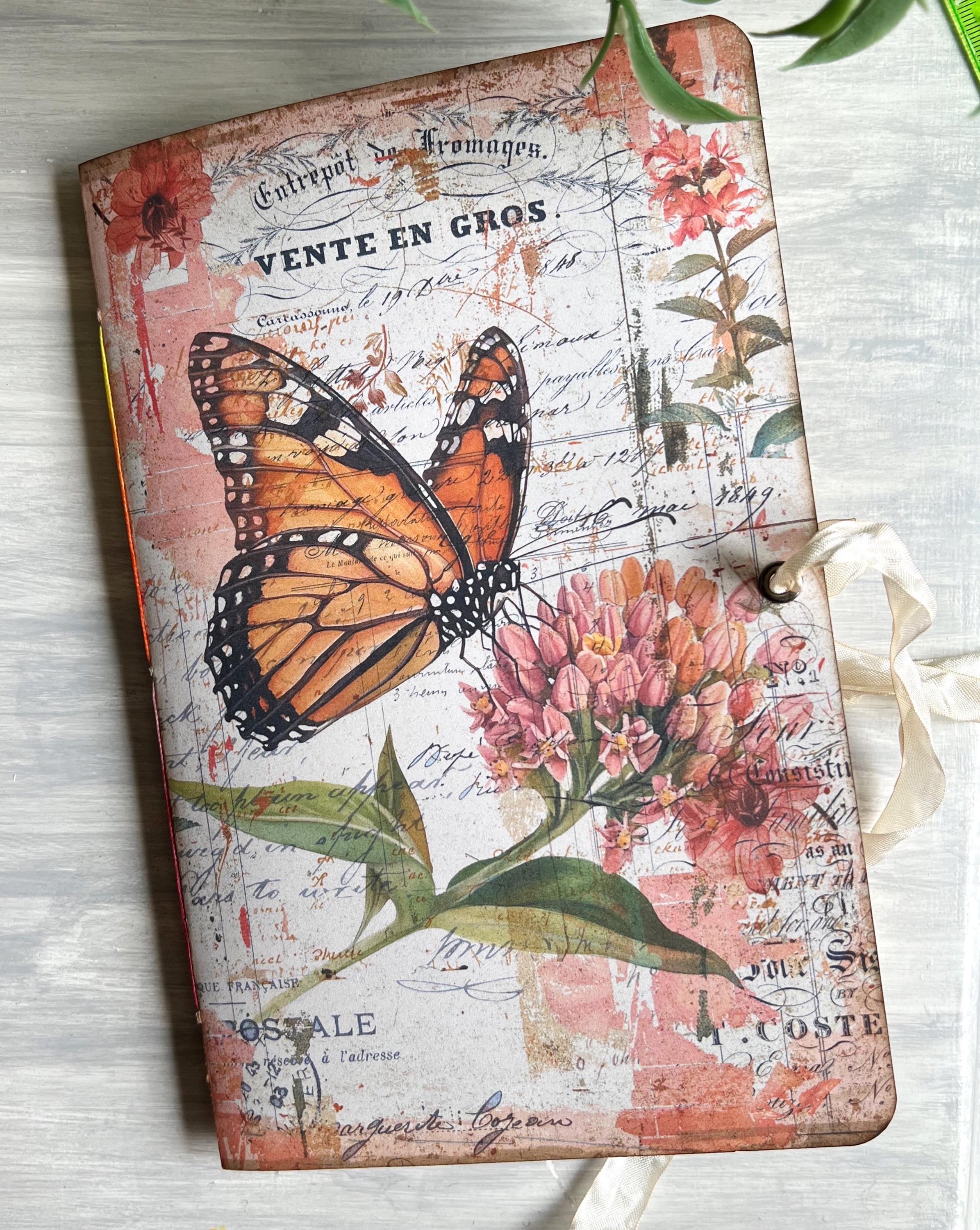 Butterfly Junk Journal: Handmade Ephemera Journal Cards
