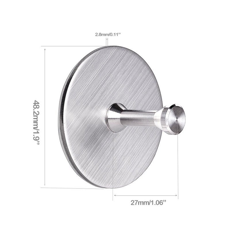 4 pcs Heavy Duty Adhesive Hooks Wall Hangers Hooks Stainless Etsy